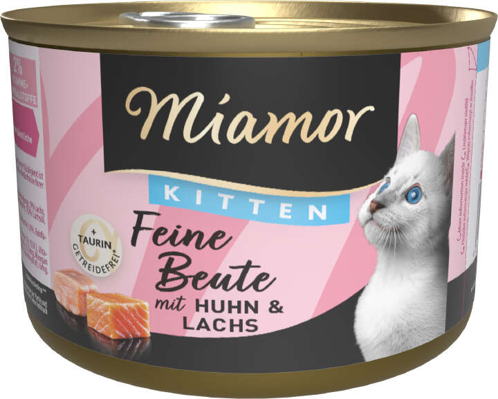 Miamor Katzen-Nassfutter Feine Beute Kitten mit Huhn und Lachs
